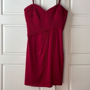 BCBG NWT garnet strapless dress